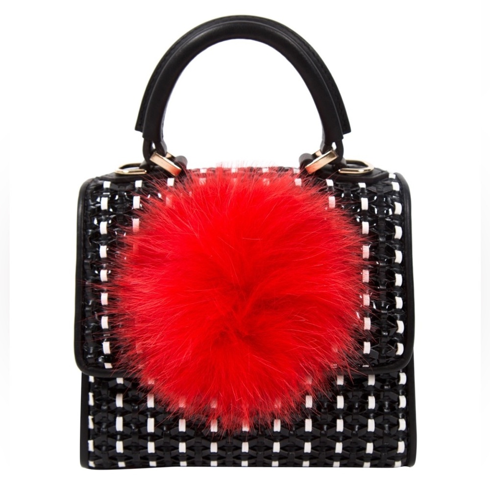 LES PETITS JOUEURS Black Micro Alex Bunny Bag